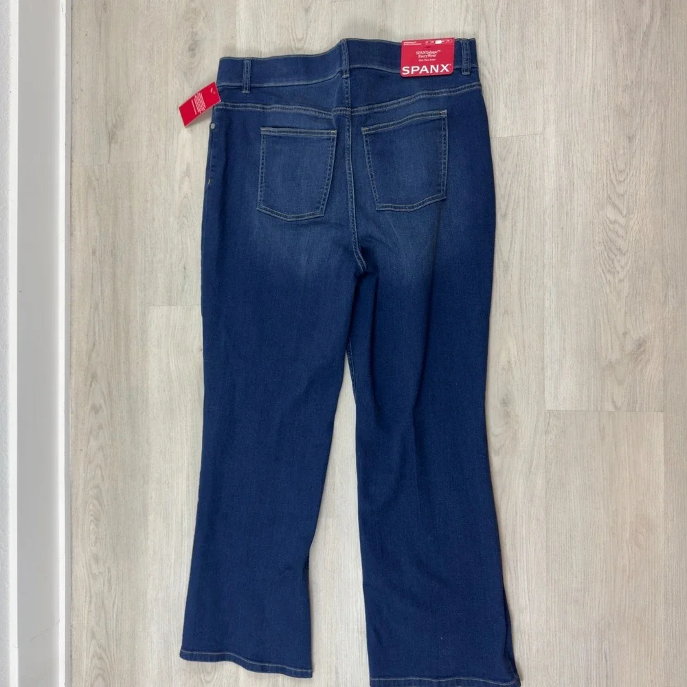 Spanx SpanxShape EveryWear Kick Flare Jeans Womens 1X Tall Pacific Wash Pull On